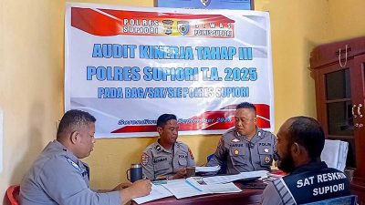 Siwas Polres Supiori Gelar Audit Kinerja Untuk Tingkatkan Pelayanan dan Akuntabilitas