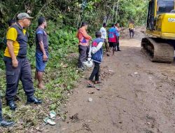 Wakapolres Supiori Pantau Kamtibmas di Lokasi Longsor Yendoker, Pastikan Warga Aman dan Informasi Terkendali