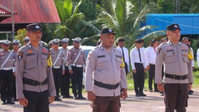 Pengukuhan Pamapta 1, 2 dan 3 Polres Supiori