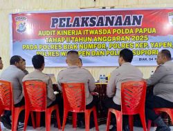 Audit Kinerja Tahap II 2025, Tim Itwasda Polda Papua Audit Polres Supiori – Pelaksanaan Lancar, Catatan Siap Tindak Lanjuti